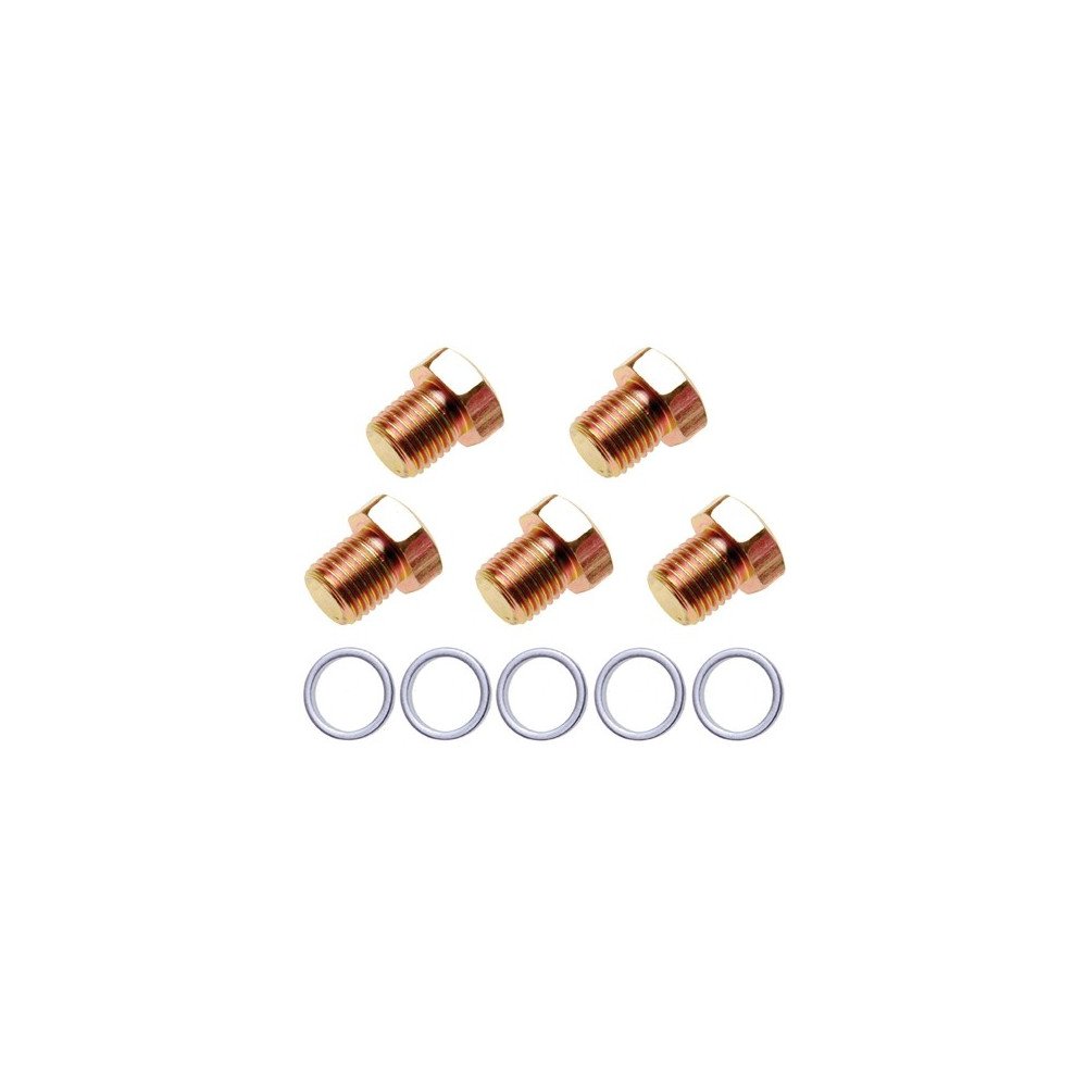Conjunto de 5 plugues e lavadoras de carter M-13x1.5 Conjunto de 5 plugues e lavadoras de carter M-13x1.5