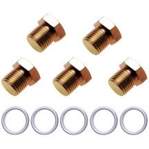 Conjunto de 5 plugs e lavadoras de manivela M-15x1.5