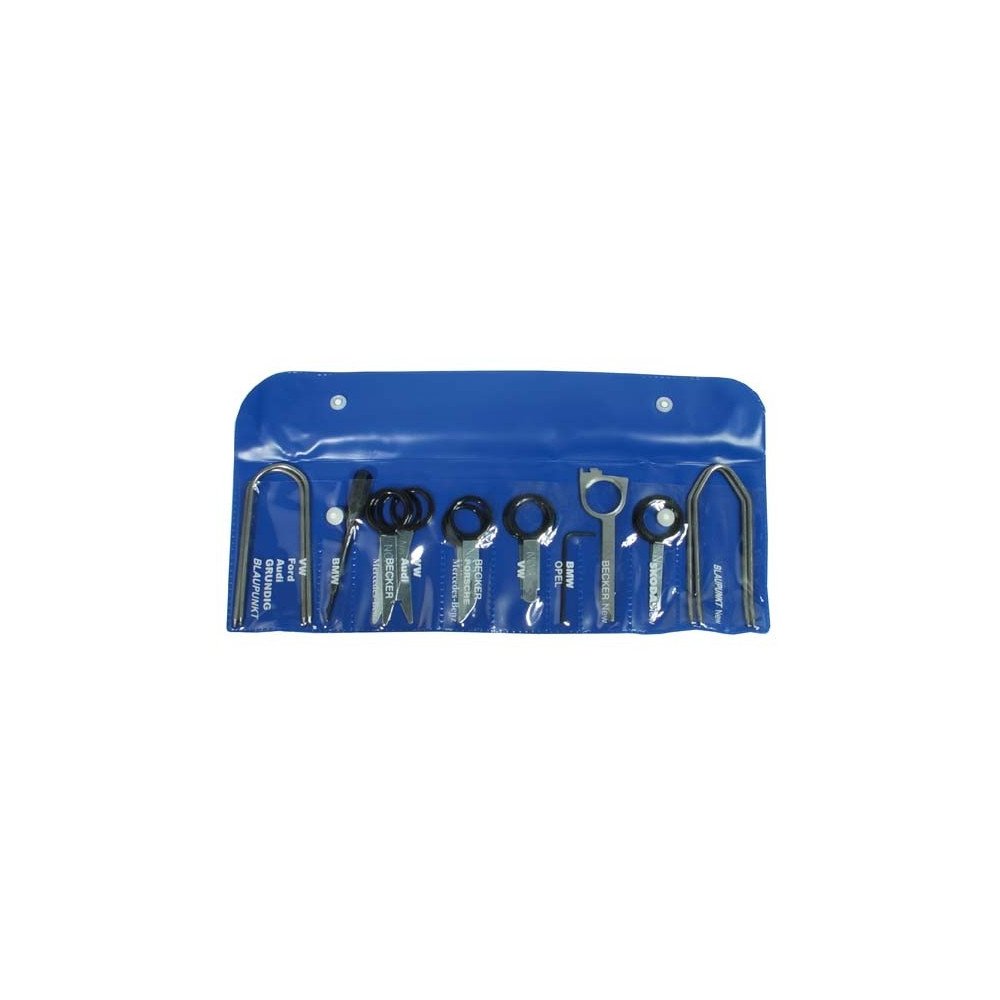 Jogo 18 peças para extrair rádios de carro