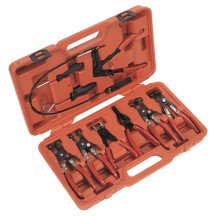 Conjunto de 9 peças de alicate para braçadeiras