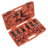 Juego 9 piezas de alicates para abrazaderas