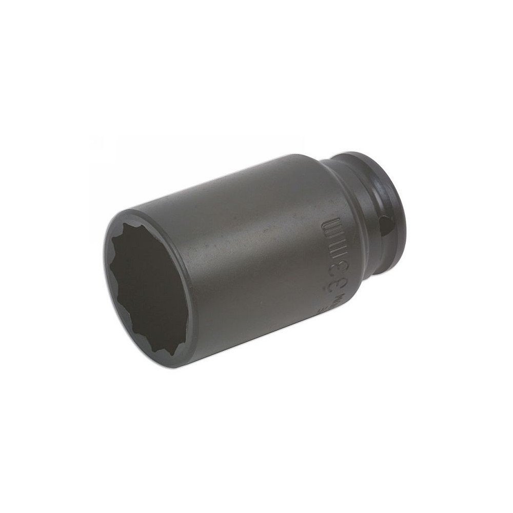 Chave de impacto de 12 pontas longa de 1/2 33 mm.(Bujes especiais) Chave de impacto de 12 pontas longa de 1/2 33 mm.(Bujes especiais)