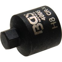 Chave de vaso sextavada de 8 mm, extra curto para clipes de freio