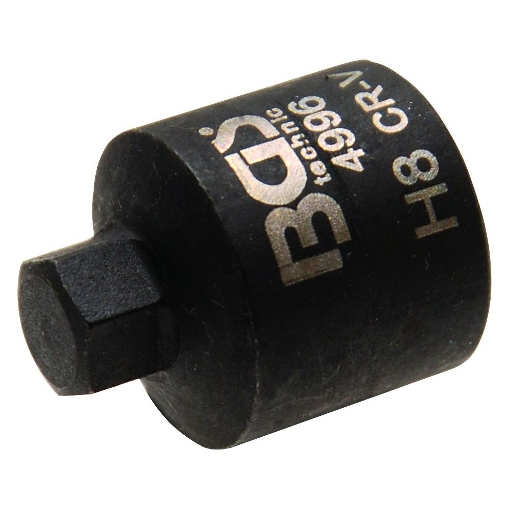 Chave de vaso sextavada de 8 mm, extra curto para clipes de freio