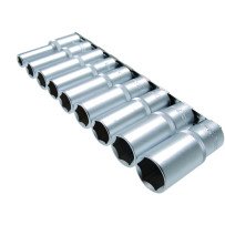 Jogo 9 peças de longas embarcações 1/2 6 faces 10-24 mm