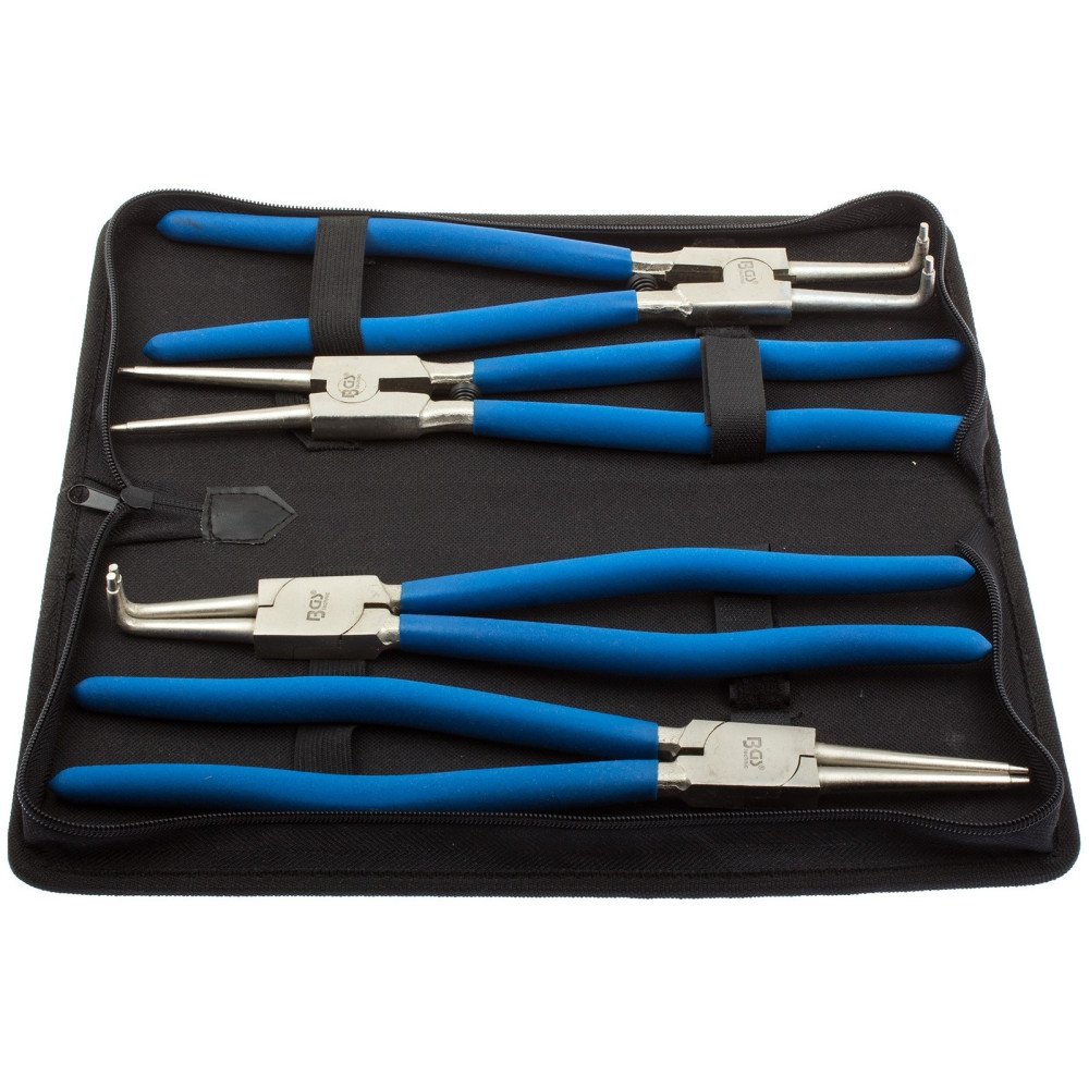 Jogo 4 alicate de ponta (Circlip) 300 mm