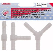 Variedade de conectores de mangueira de 5 mm