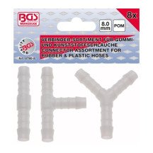 Variedade de conectores de mangueira de 8 mm