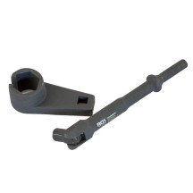 Llave de impacto con ventana para inyectores y sonda lambda, 22 mm.