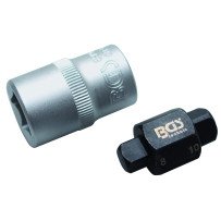 Chave reversível 8x10 mm. Para bujão de drenagem de cárter.