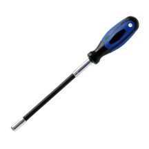 Chave de fenda flexível para grampos de metal de 7 mm.