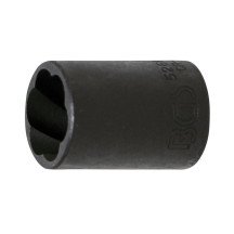 1/2", 17mm de vidro extrativo espiral.