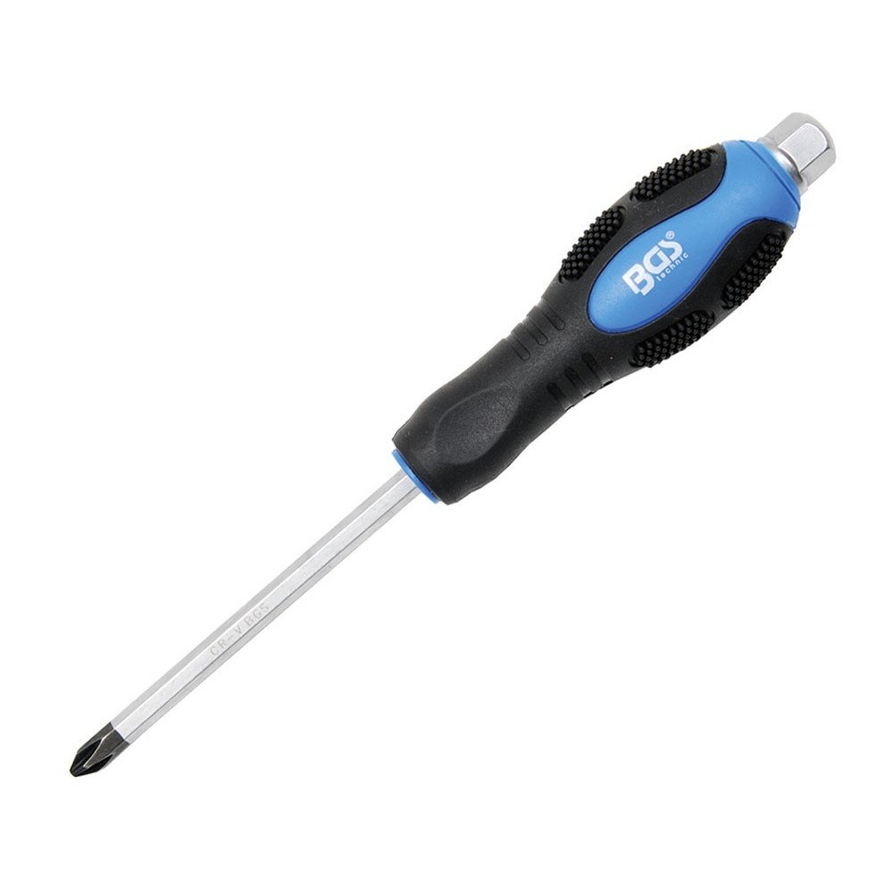 Chave de fenda Philips PH2 x 100 mm. com hexágono Chave de fenda Philips PH2 x 100 mm. com hexágono