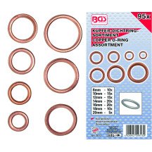 95 arruelas de cobre ocas para parafusos de manivela