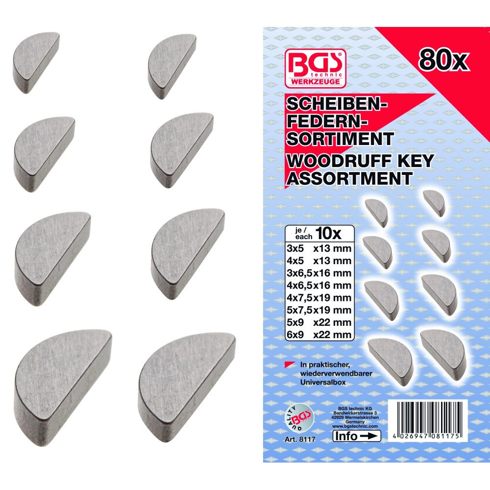 80 peças de jaquetas Woodruff 80 peças de jaquetas Woodruff