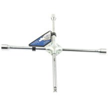 Chave em cruz para parafusos de roda de cabeça quadrada