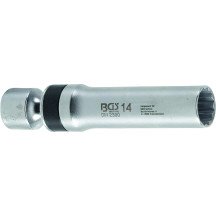 Bucha articulada de 12 lados com mola de retenção de 14 mm