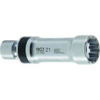 Vaso para bujías articulado 12 caras con muelle de retención 21 mm