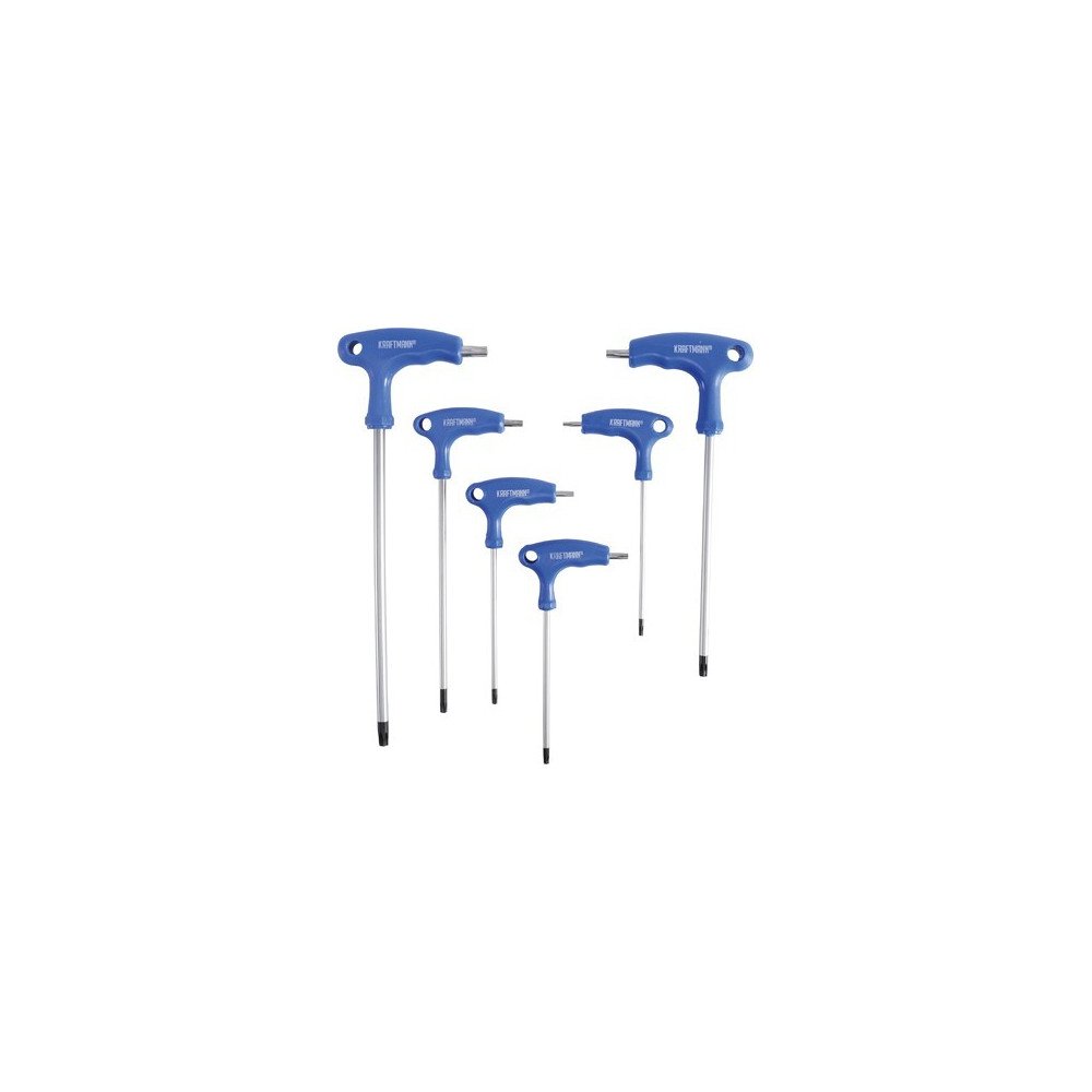 Conjunto de chaves Torx de ponta dupla com cabo em T de 6 peças, T10-40 Conjunto de chaves Torx de ponta dupla com cabo em T de 6 peças, T10-40