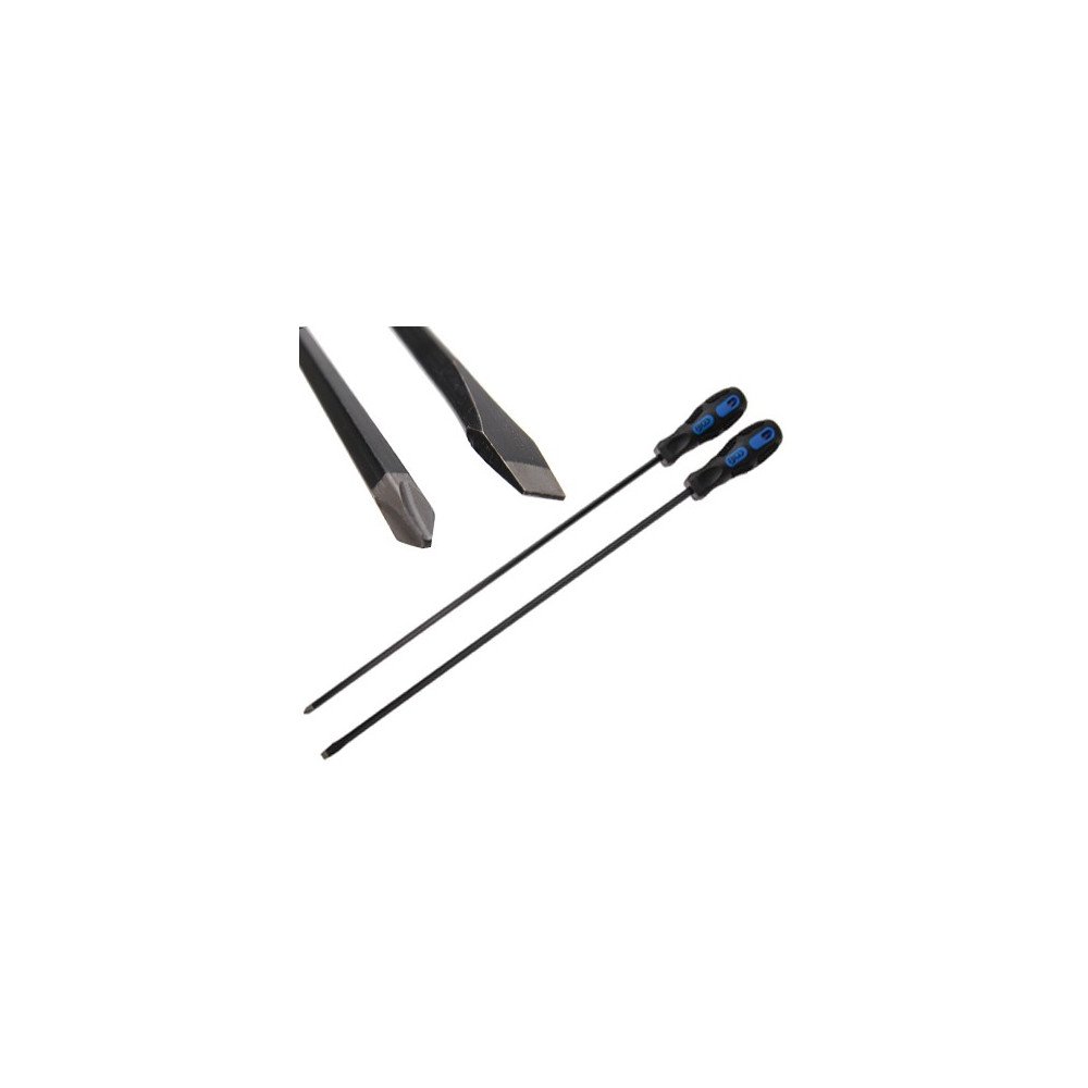 Conjunto de 2 peças de chaves de fenda extra longas de 6 mm e PH2 Conjunto de 2 peças de chaves de fenda extra longas de 6 mm e PH2