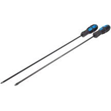 Conjunto de 2 peças de chaves de fenda extra longas de 6 mm e PH2