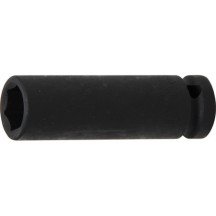 Llave vaso de impacto 1/2 hexagonal largo 15mm.