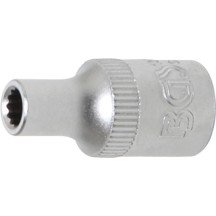 Chave de soquete curta 1/4 12 pontas 4mm.