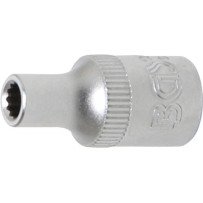 Llave de vaso corto 1/4" 12 caras 4mm.