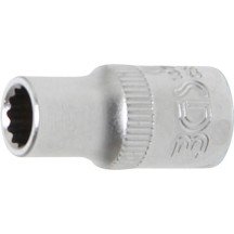 Chave de soquete curta 1/4 12 pontas 6 mm.