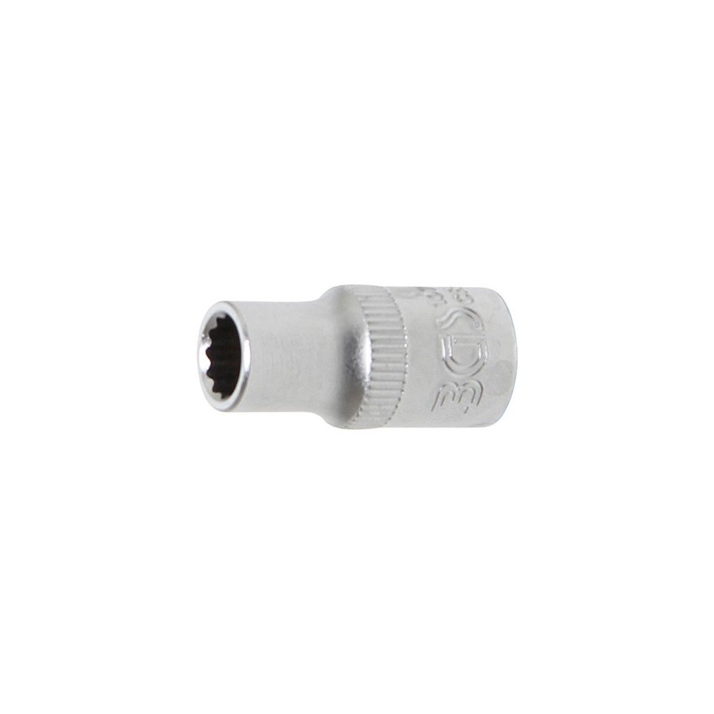 Chave de soquete curta 1/4 12 pontas 6 mm.