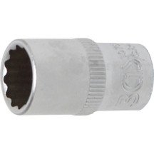 Chave de soquete curta 1/4 12 pontas 10 mm.