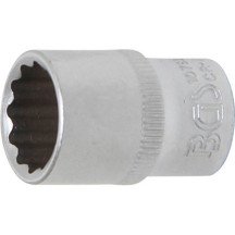 Chave de soquete curta 1/4" 12 pontas 12 mm.