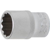 Llave de vaso corto 1/4" 12 caras 12 mm.