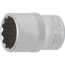 Chave de soquete curta 1/4" 12 pontas 13 mm.