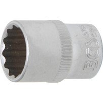 Llave de vaso corto 1/4" 12 caras 13 mm.