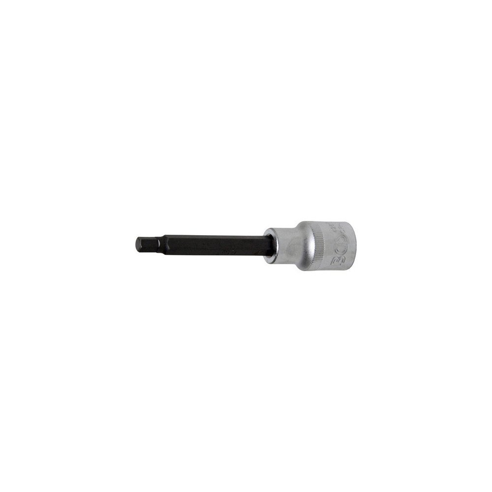 Chave de soquete 1/2 com ponta Allen Comprimento 100 mm. 6 mm. Chave de soquete 1/2 com ponta Allen Comprimento 100 mm. 6 mm.