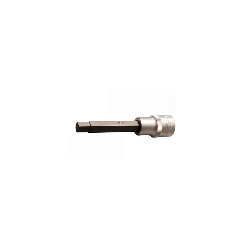 Chave de soquete longa 1/2 com ponta Allen de 100mm. 9mm.