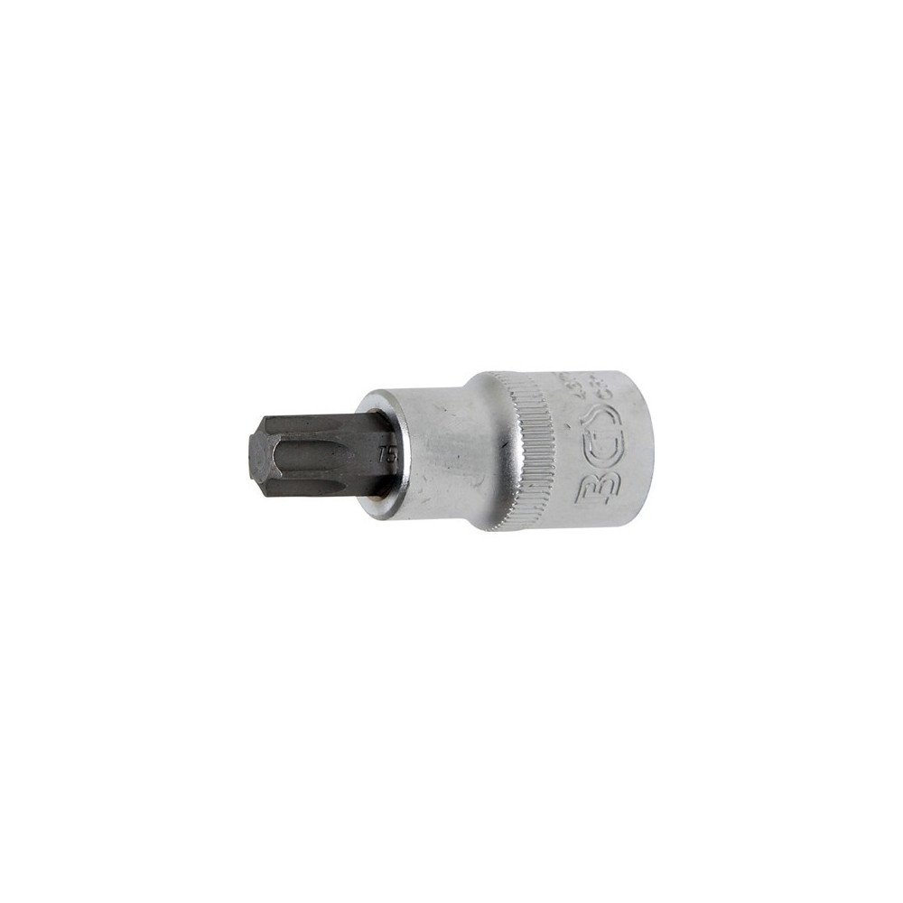 Chave de soquete de 1/2" com ponta Torx 53mm. T55 Chave de soquete de 1/2" com ponta Torx 53mm. T55