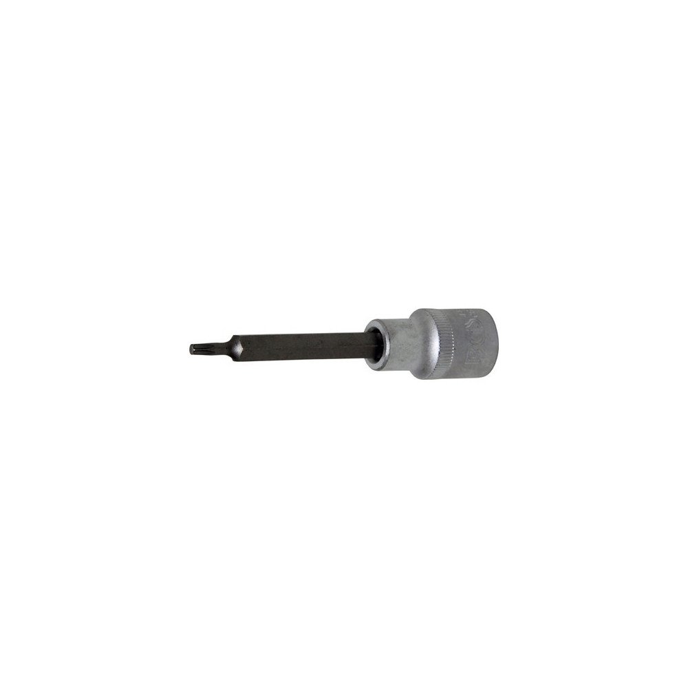 Chave de soquete longa de 1/2" com ponta Torx 100. T20 Chave de soquete longa de 1/2" com ponta Torx 100. T20