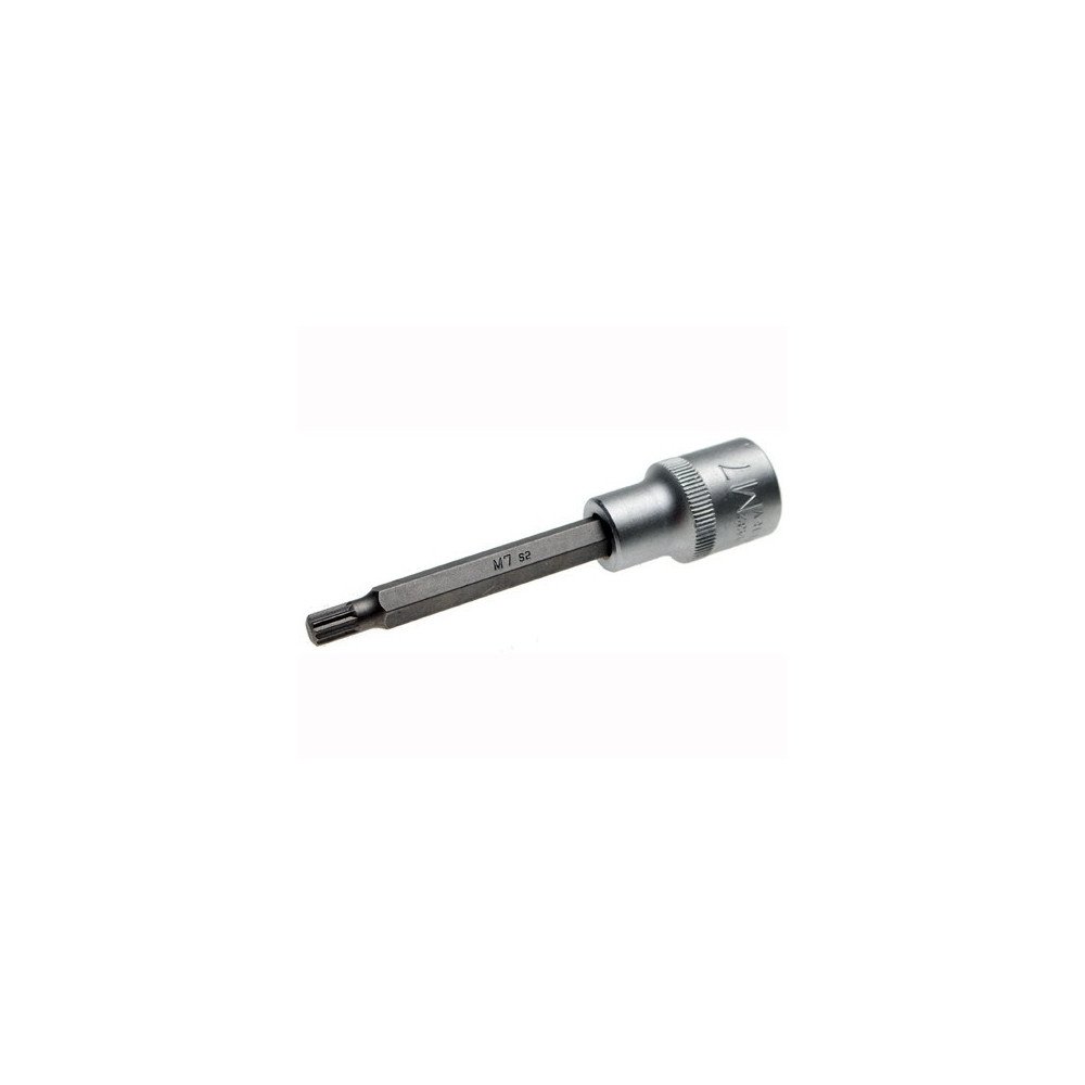 Chave de soquete de 1/2" com ponta XZN longa 100mm. M7 Chave de soquete de 1/2" com ponta XZN longa 100mm. M7