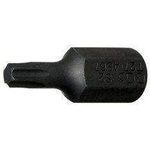 Broca Torx curta 3/8", 10 mm. T27