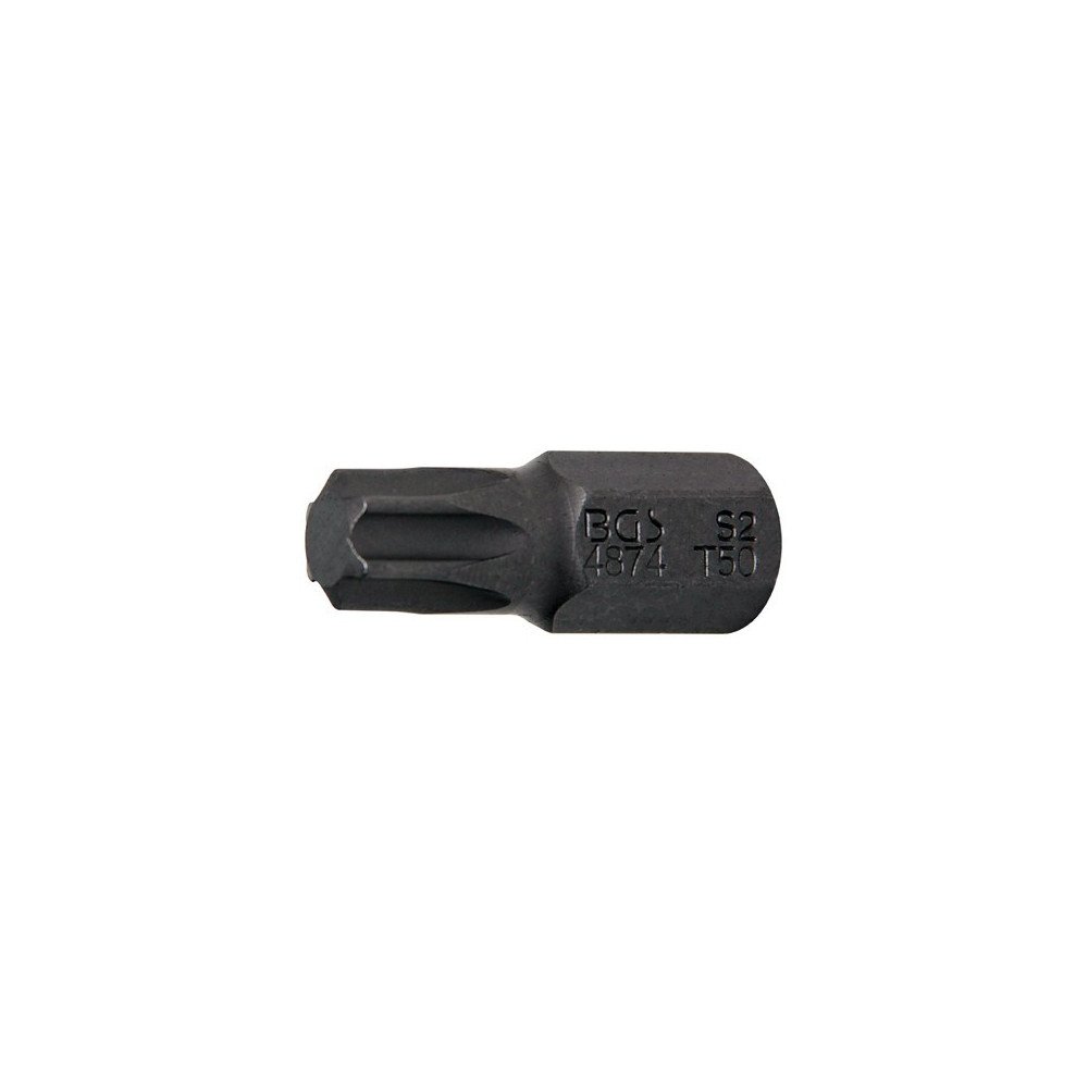 Broca Torx curta 3/8", 10 mm. T50 Broca Torx curta 3/8", 10 mm. T50