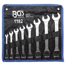 Jogo de 8 chaves fixas 6x7-20x22 mm.