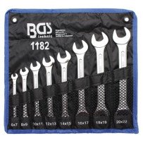 Jogo de 8 chaves fixas 6x7-20x22 mm.