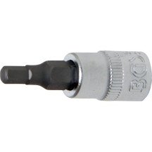 Chave de soquete de 1/4 com ponta Allen de 4 mm.