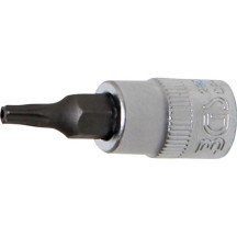 Chave de soquete de 1/4" com ponta Torx TH15 inviolável