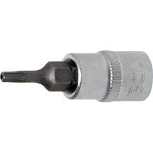 Chave de soquete de 1/4" com ponta Torx TS10 inviolável (5 pontas)