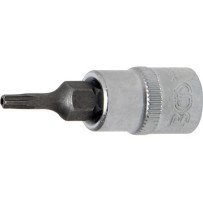 Chave de soquete de 1/4" com ponta Torx TS10 inviolável (5 pontas)