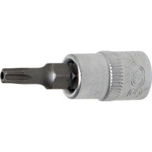 Chave de soquete de 1/4" com ponta Torx TS20 inviolável (5 pontas)