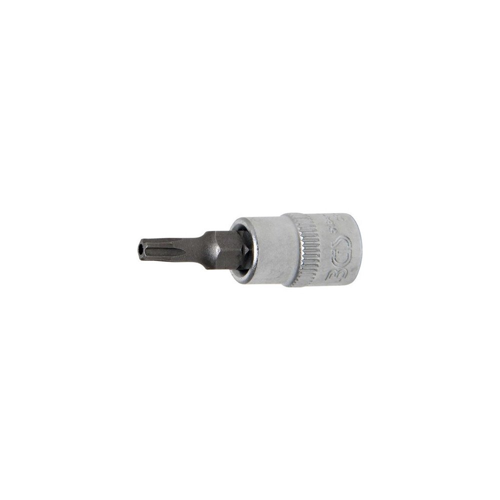 Chave de soquete de 1/4" com ponta Torx TS20 inviolável (5 pontas) Chave de soquete de 1/4" com ponta Torx TS20 inviolável (5 pontas)